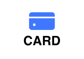 Card option on the terminal screen